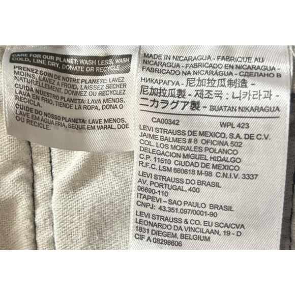 Levis 541 Mens Size 31x30 Black Jeans Dark Wash Straight Leg - Picture 10 of 13